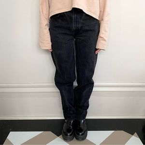 Vintage Levi’s 634 orange tab high-waisted baggy black jeans. 🖤